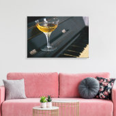 Toile Piano avec boisson (Insitu(Salon))