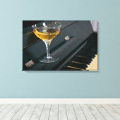 Toile Piano avec boisson (Insitu (Plancher de Bois))