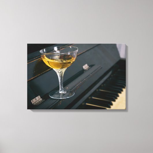 Toile Piano avec boisson (Recto)