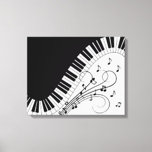Toile Piano Keyboard Music Design