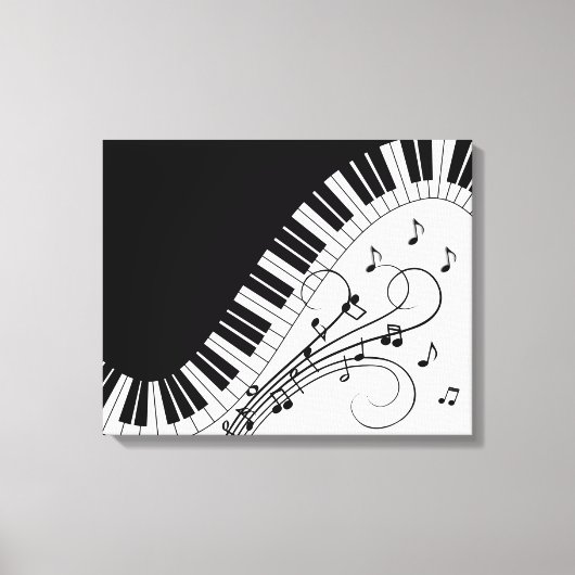 Toile Piano Keyboard Music Design (Recto)
