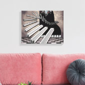 Toile Piano Keys Surreal Music Imaginaire (Insitu(Salon))