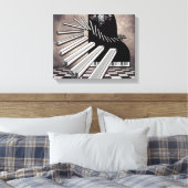 Toile Piano Keys Surreal Music Imaginaire (Insitu(Chambre))