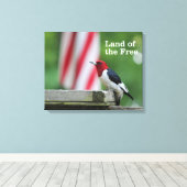 Toile Pic à tête rouge (Insitu (Plancher de Bois))