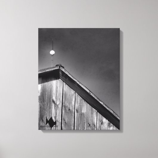 Toile Pic de grange contre le ciel (Recto)