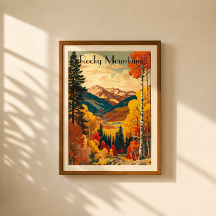 Toile Pic de la montagne rocheuse vous intéresse