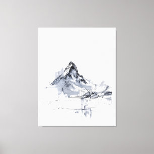 Toile Pic de montagne Abstrait