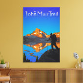 Toile Pic de randonneur et bannière - Sentier John Muir  (Insitu(Salon))