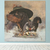 Toile Picardy Spaniel, Saison Chasse (Insitu (Plancher de Bois))