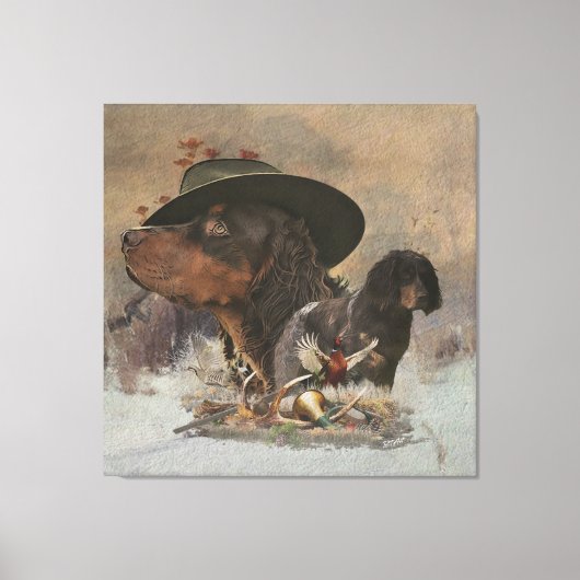 Toile Picardy Spaniel, Saison Chasse (Recto)