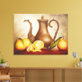 Toile Pichet avec des Oranges (Insitu(Salon))