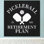 Toile pickleball est mon projet de retraite (Insitu (Plancher de Bois))