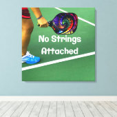 Toile Pickleball Funny No Strings Attaché (Insitu (Plancher de Bois))