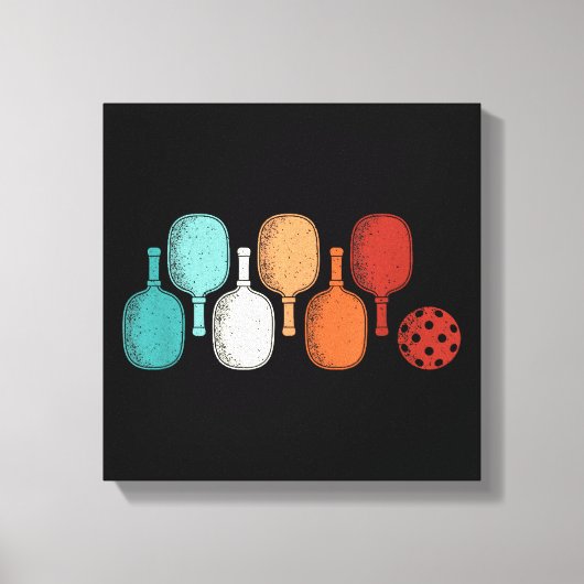 Toile Pickleball Lover Retro Paddle Sport Vintage (Recto)