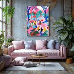 Toile Picnic en el Parque: Arte Favista con Colores Vivo<br><div class="desc">Este diseño favista, inspirado en Matisse, retrata una escena de picnic en el parque llena de vida y color. Los tonos vibrantes de rosa, azul y verde crean una composición dinámica que aporta alegría y frescura a cualquier espacio. Ideal para los amantes del arte moderno y abstracto, este diseño es...</div>
