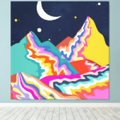 Toile Pics chromatiques (Insitu (Plancher de Bois))