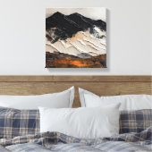 Toile Pics en noir et orange (Insitu(Chambre))