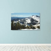 Toile Pics neigeux du Grand Teton (Insitu (Plancher de Bois))