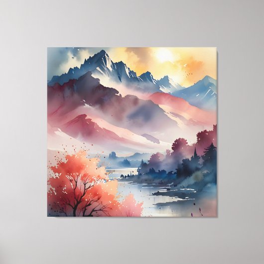 Toile Pics Pastel et eaux calmes (Recto)