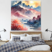 Toile Pics Pastel et eaux calmes (Insitu(Chambre))