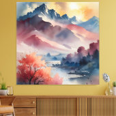 Toile Pics Pastel et eaux calmes (Insitu(Salon))