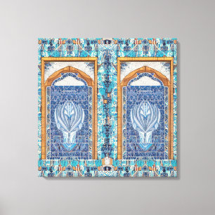Toile Pièce d'Art numérique à base de carrelage persan