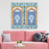 Toile Pièce d'Art numérique à base de carrelage persan (Insitu(Salon))