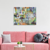 Toile Pièce de conversation Art Abstrait (Insitu(Salon))