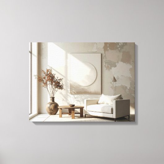 Toile Pièce minimaliste (Recto)