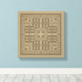 Toile Pièce murale Abstraite symétrique (Insitu (Plancher de Bois))