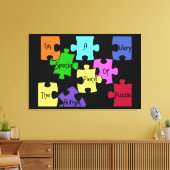 Toile Pièce Spéciale De L'Autisme Puzzle Premium Canvas (Insitu(Salon))
