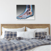 Toile Pied humain avec système nerveux 1 (Insitu(Chambre))