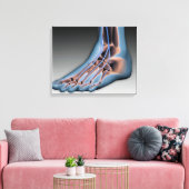 Toile Pied humain avec système nerveux 1 (Insitu(Salon))