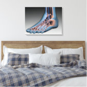 Toile Pied humain avec système nerveux 1 (Insitu(Chambre))