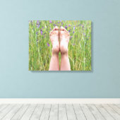 Toile pieds nus en fleur sauvage (Insitu (Plancher de Bois))