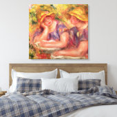 Toile Pierre A Renoir | Deux femmes dans des blouses ble (Insitu(Chambre))