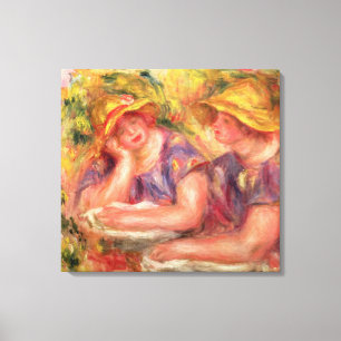 Toile Pierre A Renoir Deux femmes dans des blouses ble
