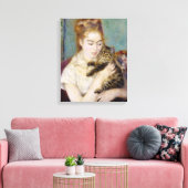 Toile Pierre A Renoir | Femme avec un chat (Insitu(Salon))