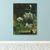 Toile Pierre A Renoir | Fleurs dans une serre (Insitu (Plancher de Bois))