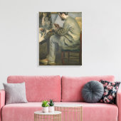 Toile Pierre A Renoir | Frédéric Bazille à son Easel (Insitu(Salon))
