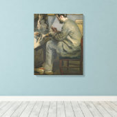 Toile Pierre A Renoir | Frédéric Bazille à son Easel (Insitu (Plancher de Bois))