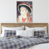 Toile Pierre A Renoir | Jeune fille dans un Casquette bl (Insitu(Chambre))