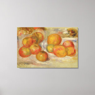 Toile Pierre A Renoir Vie continue avec les pommes