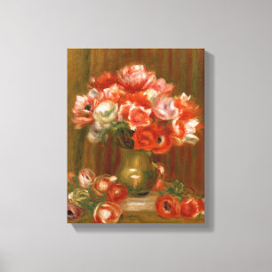 Toile Pierre anémones de Renoir un
