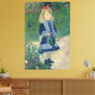 Toile Pierre Auguste Renoir A Girl with a Watering Can