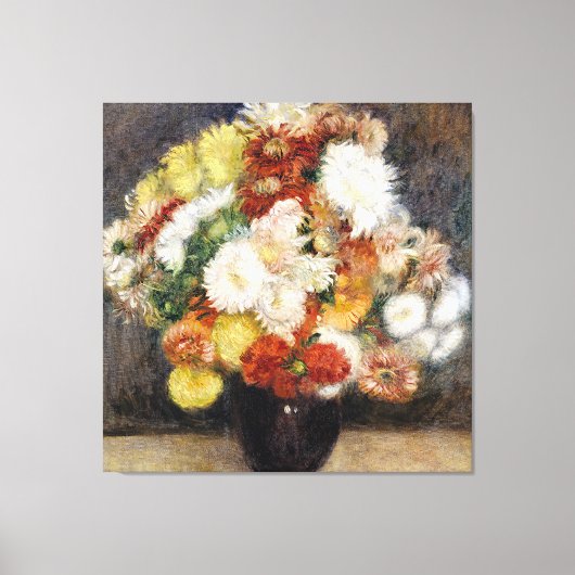 Toile Pierre-Auguste Renoir Bouquet de Chrysanthèmes (Recto)