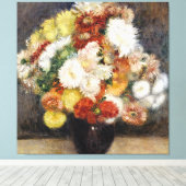 Toile Pierre-Auguste Renoir Bouquet de Chrysanthèmes (Insitu (Plancher de Bois))