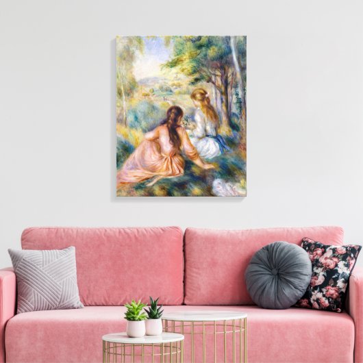 Toile Pierre-Auguste Renoir - Dans le pré (Insitu(Salon))