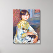Toile Pierre-Auguste Renoir - Enfant avec chat (Recto)