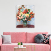 Toile Pierre-Auguste Renoir - Fleurs dans un vase (Insitu(Salon))